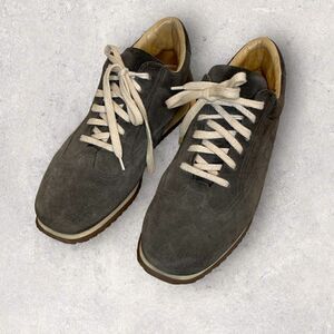 Santoni Club Suede Sneakers 